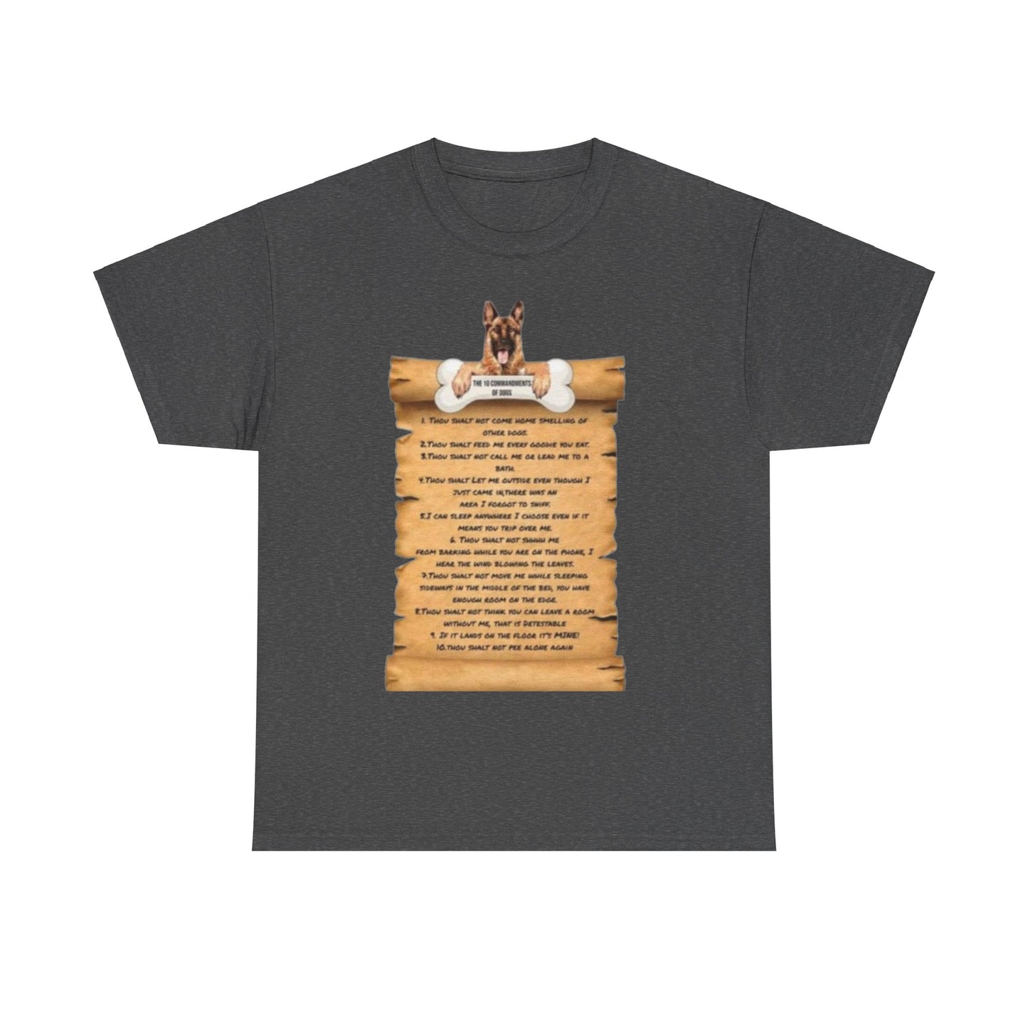 10 commandments Of A Cat Unisex Heavy Cotton Tee