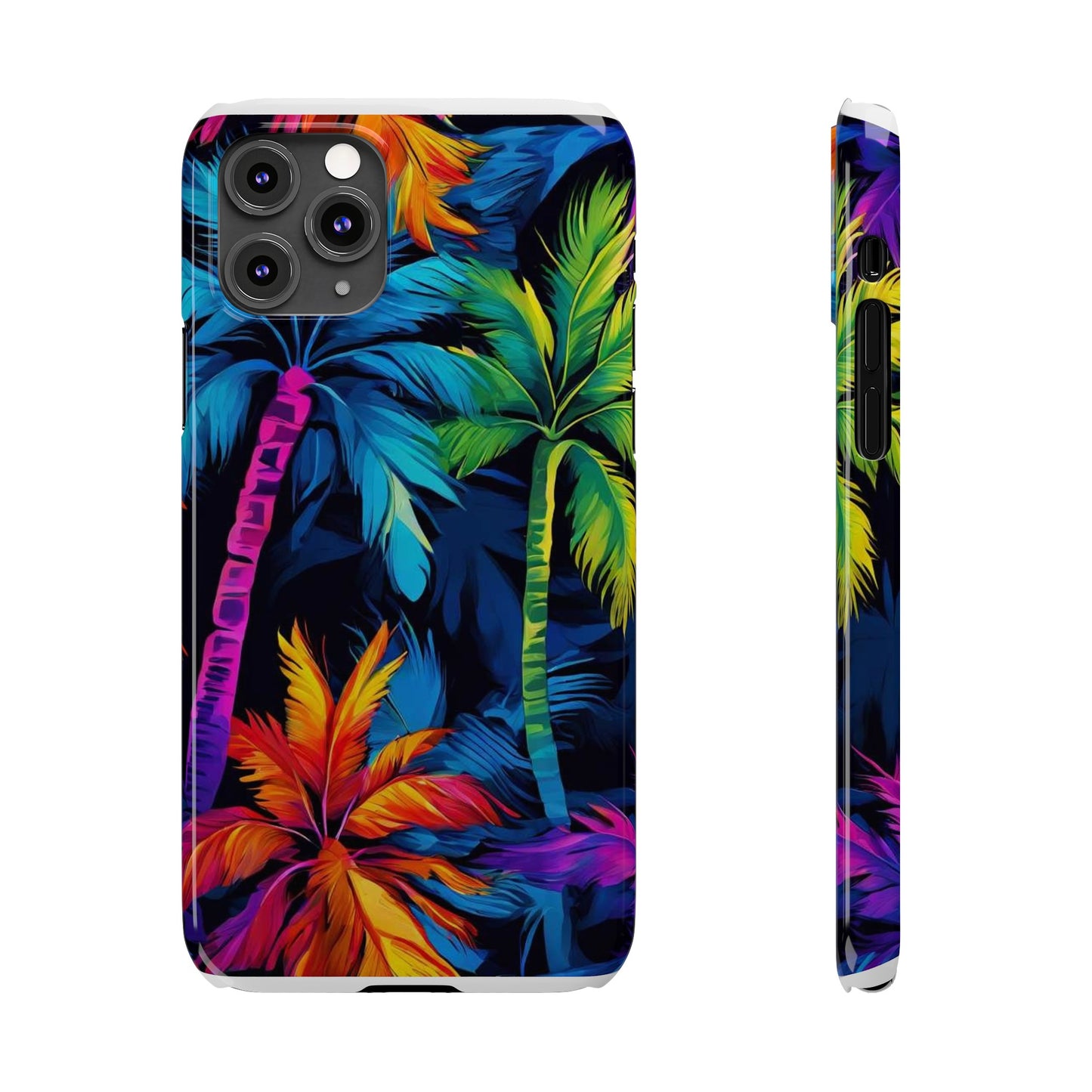 Dark Palm Slim Phone Cases