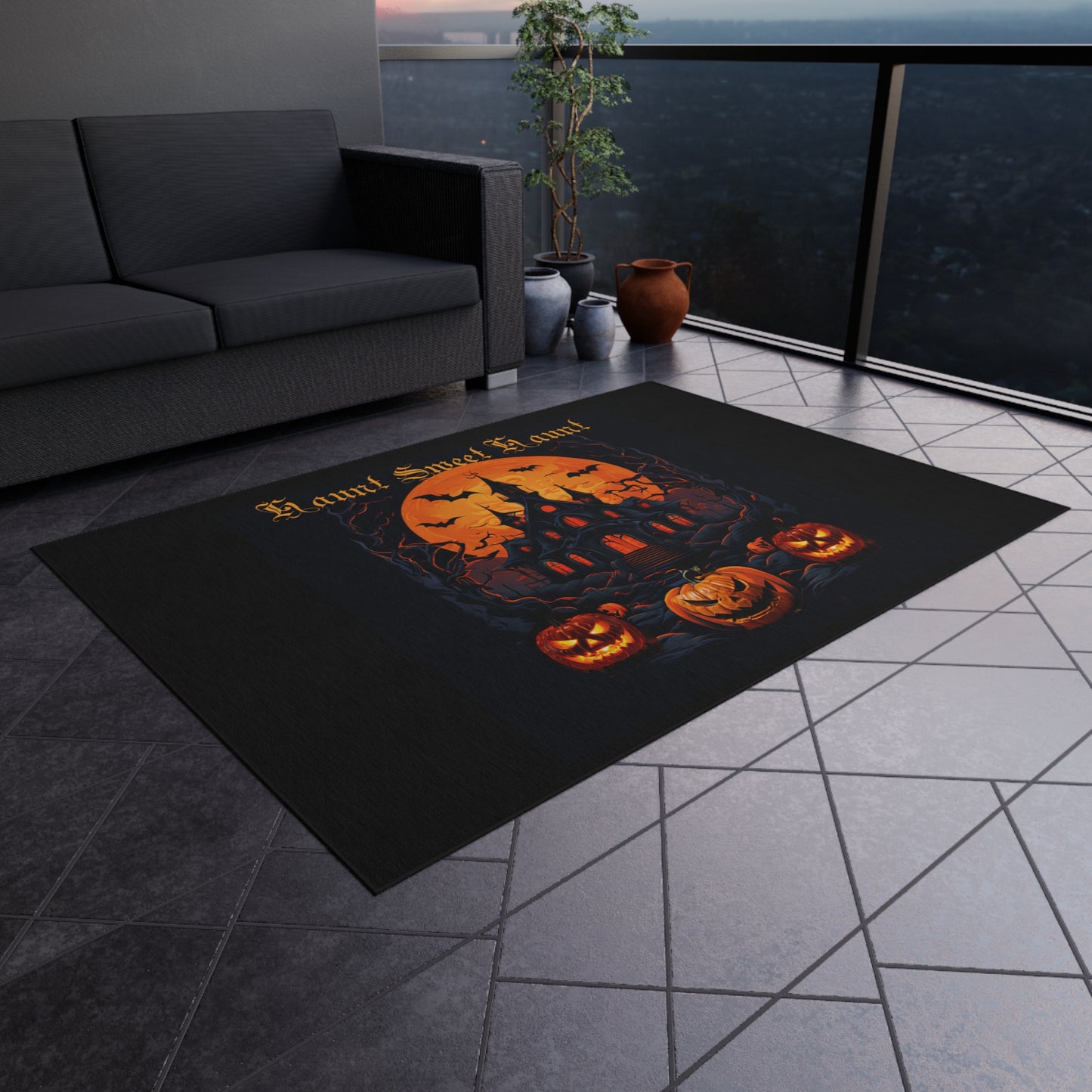 Haunt sweet Haunt Outdoor Rug