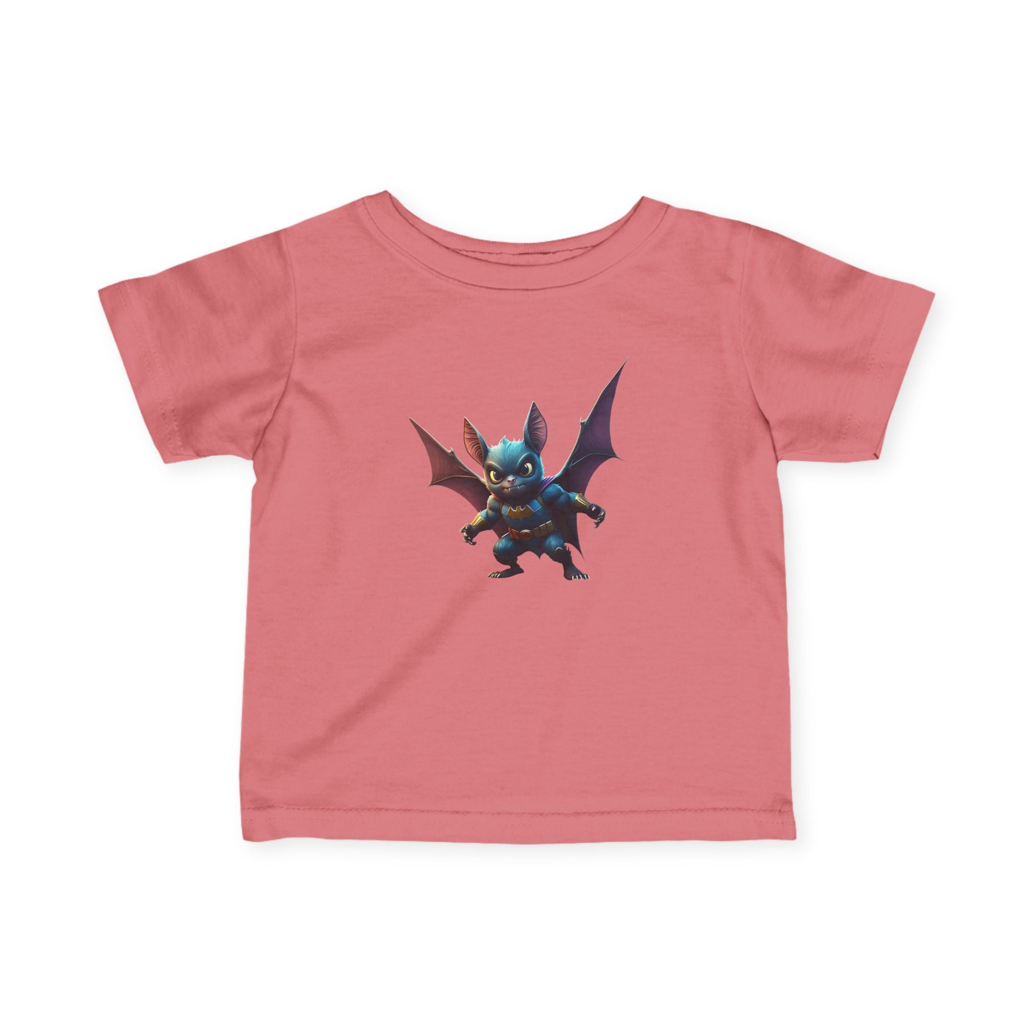 Cute Bat Man Super Hero Infant Tee for Playful Kids | Fun Graphic T-Shirt