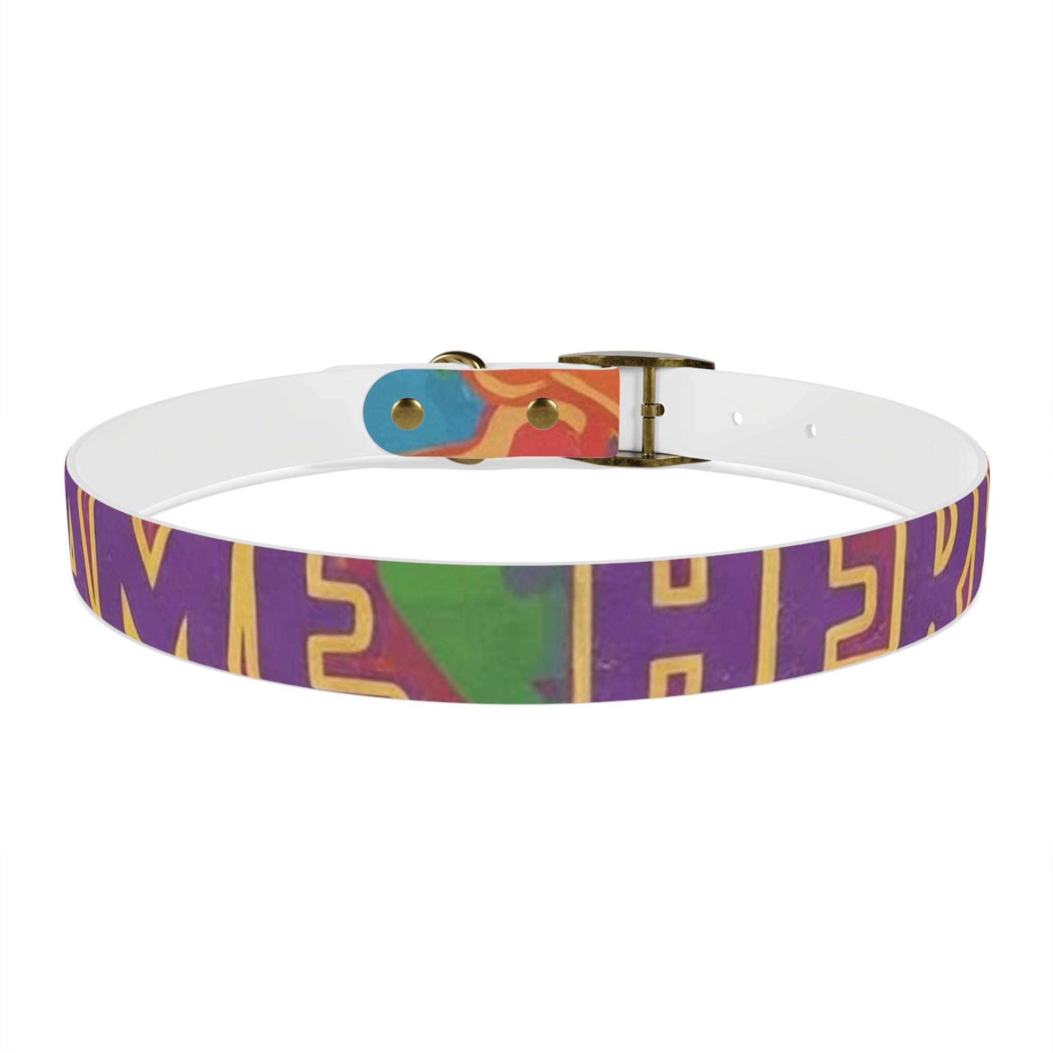 Vibrant Rainbow Dog Collar - Colorful Pet Accessory for Any Occasion