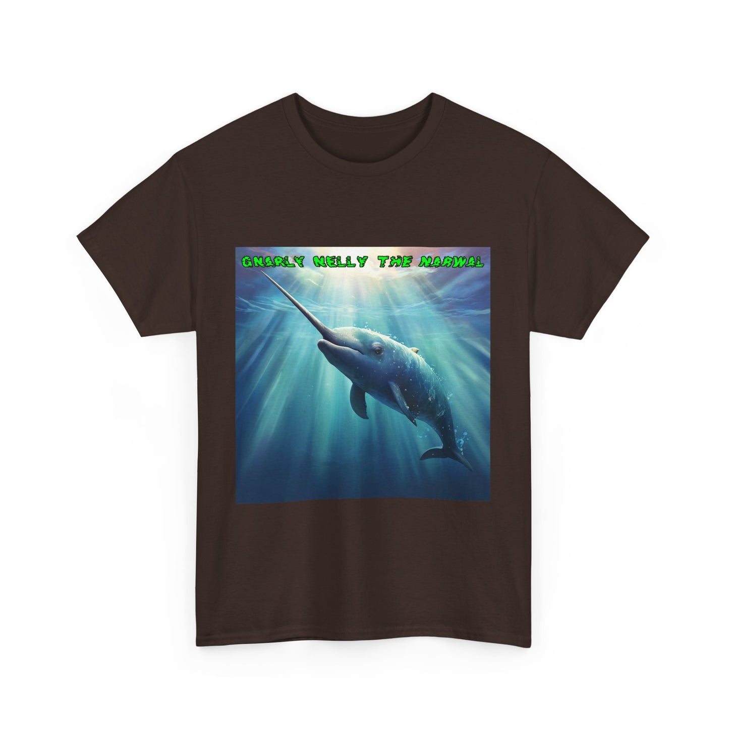 gNarly Nelly The Narwal Unisex Heavy Cotton Tee