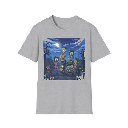 Zombie Family Halloween T-Shirt, Unisex Softstyle Tee for Men & Women, Funny Halloween Gift, Spooky Costume Top, Perfect for Halloween [...]