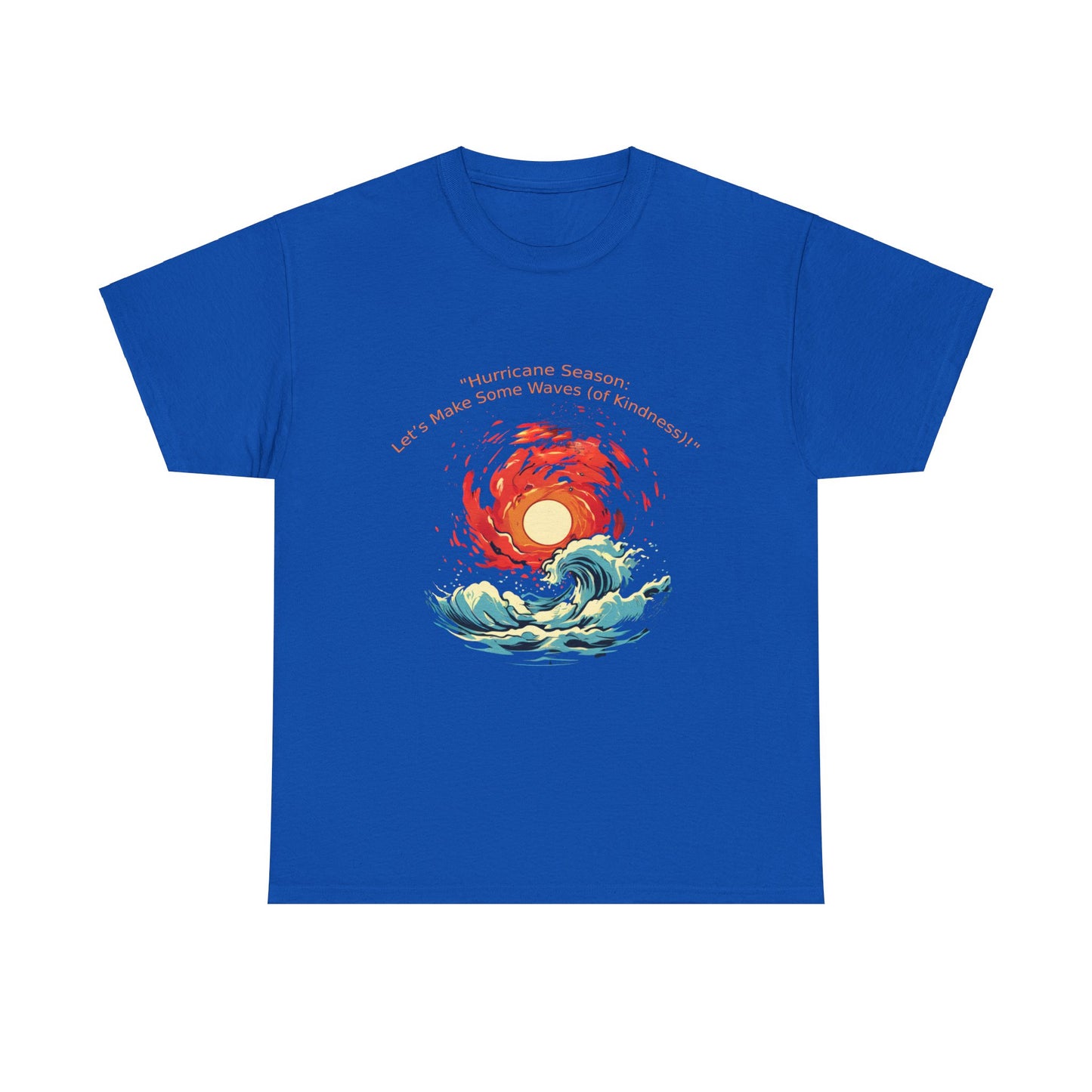 Unisex Heavy Cotton Tee - "Hurricane Season" Design for Beach Lovers & Ocean Enthusiasts