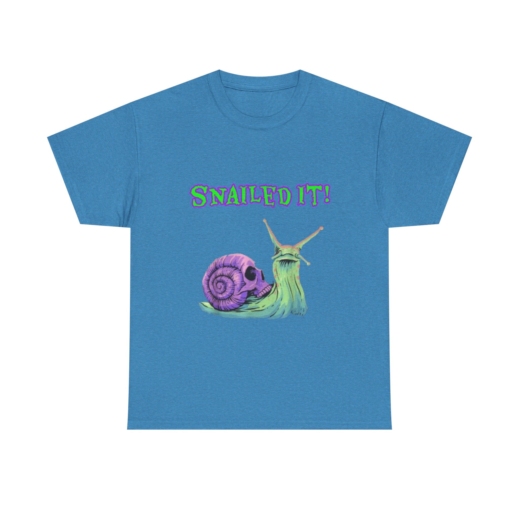 Snailed It!  Unisex Heavy Cotton Tee - "Snailed It!" T-Shirt for Fun Loving Individuals