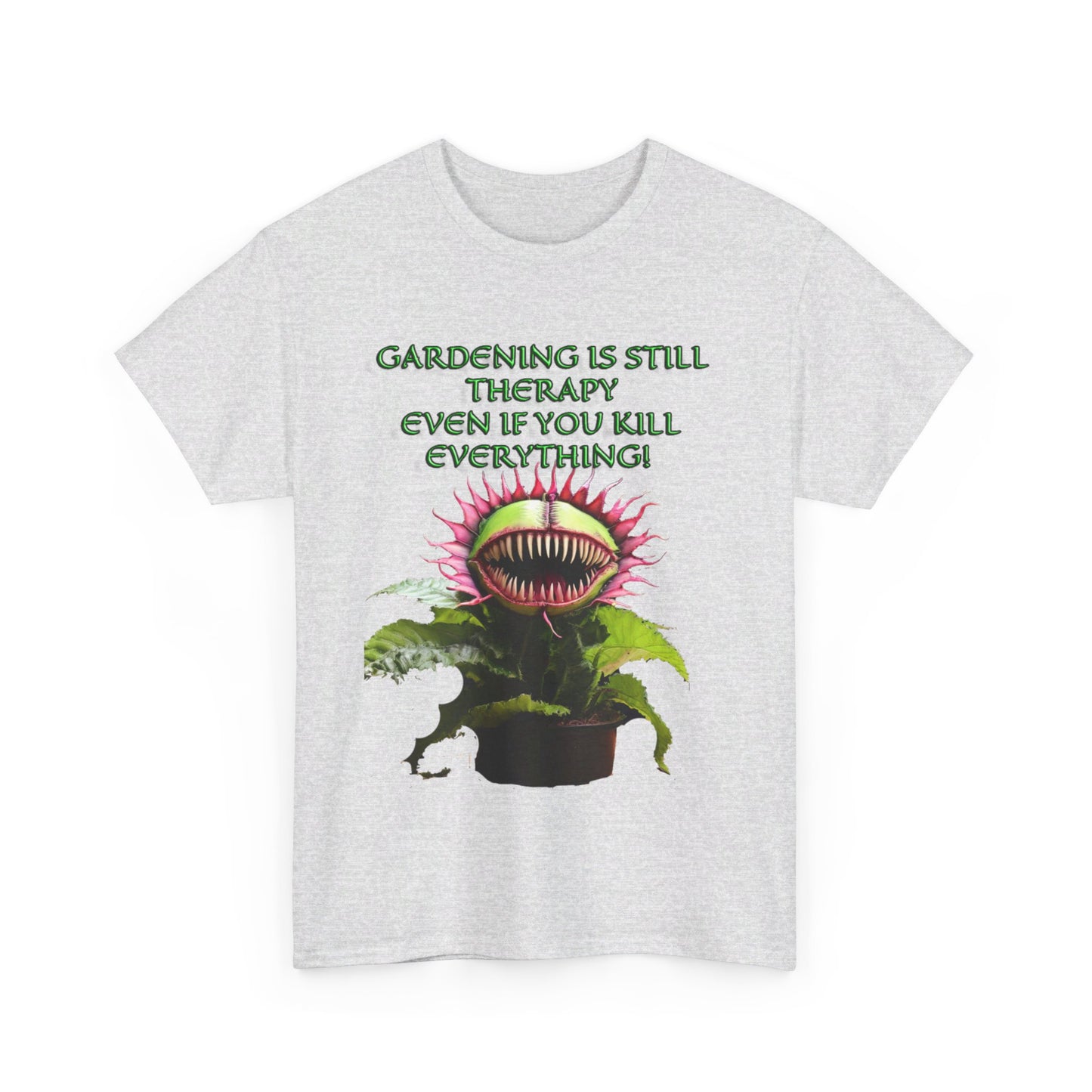 Gardening Is Therapy Unisex Heavy Cotton Tee