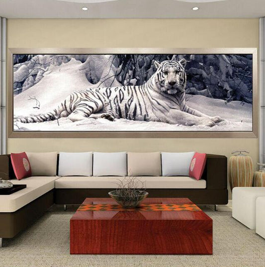 XXL Diamond Painting - The White Tiger