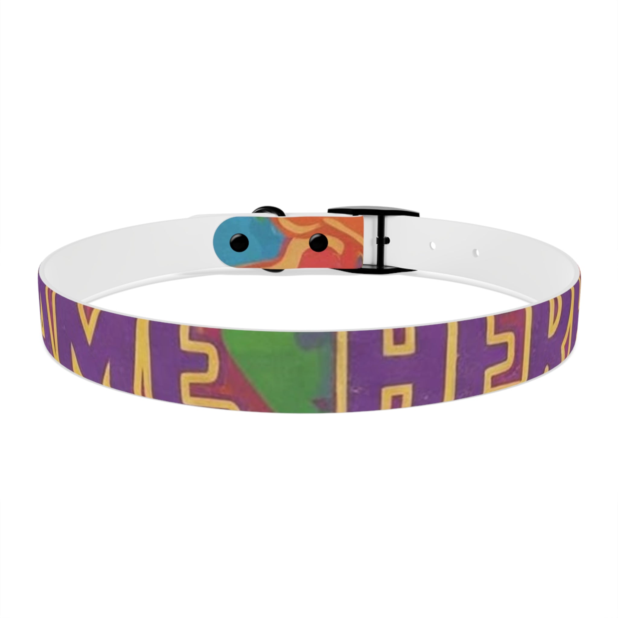 Vibrant Rainbow Dog Collar - Colorful Pet Accessory for Any Occasion