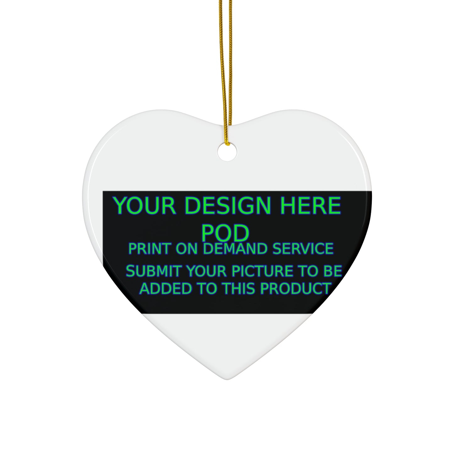 Customized Ceramic Ornament - Personalize Your Holiday Decor