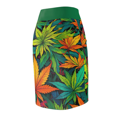 420 Happy Women's Pencil Skirt (AOP)