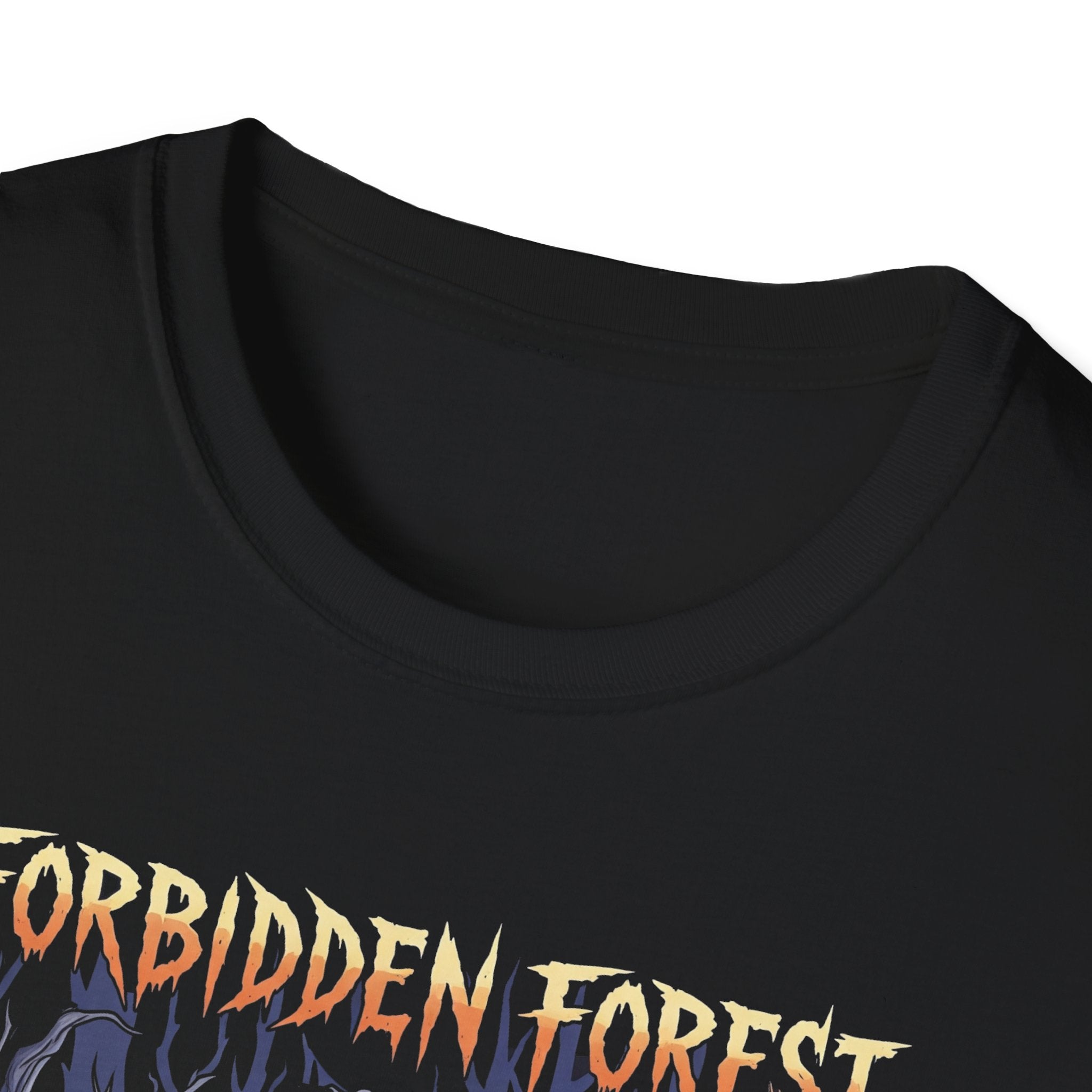 Forbidden Forest Graphic T-Shirt for Nature Lovers & Mystical Vibes, Gift for Halloween, Casual Wear, Adventure Tee, Unique Design