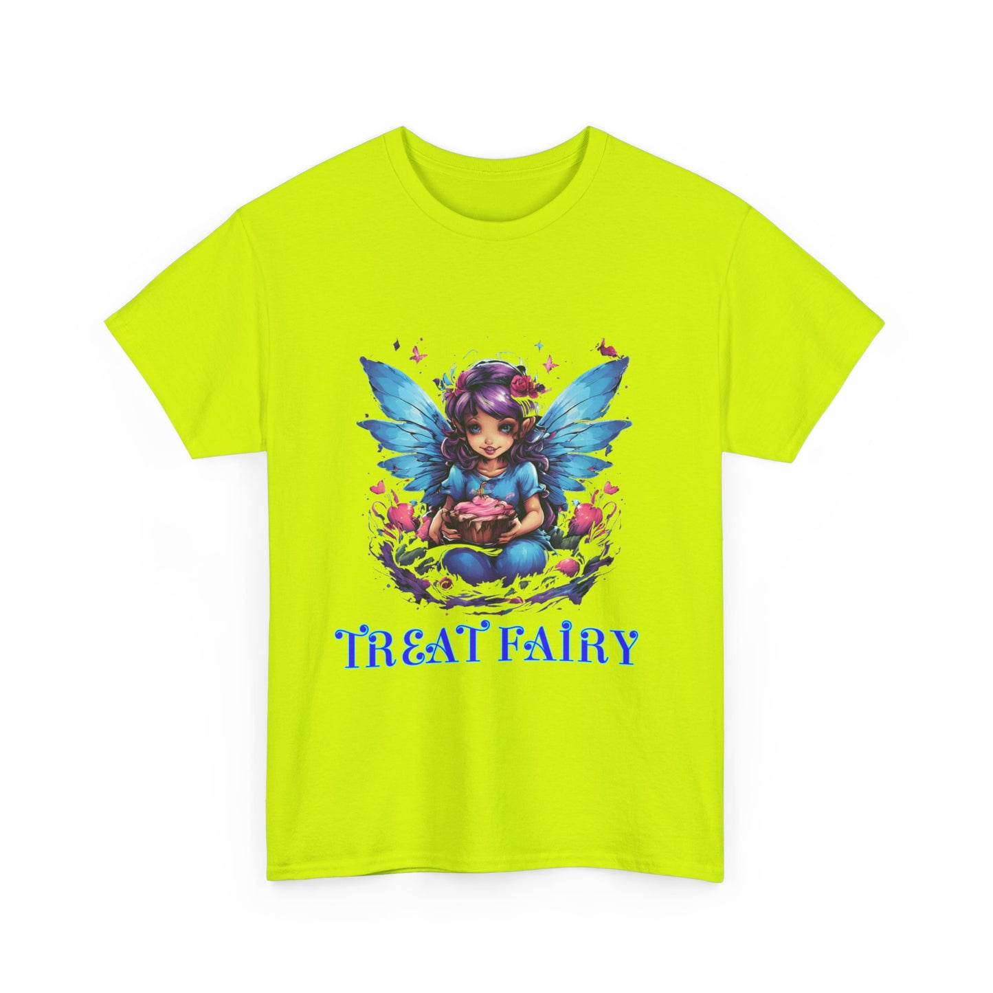 Enchanted Treat  Fairy Unisex Heavy Cotton Tee - Perfect for Magical Gatherings and Everyday Wear