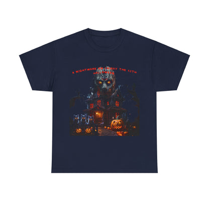 A Nightmare On Friday The 13th Halloween Unisex Heavy Cotton Tee