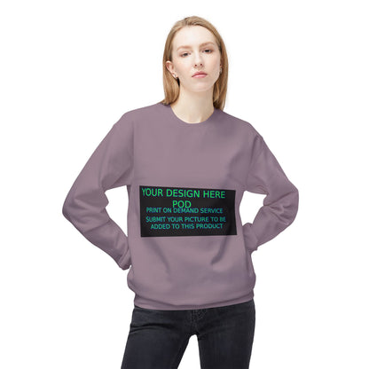 Customizable Unisex Fleece Crewneck Sweatshirt - Your Design Here