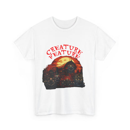 Creature Feature Unisex Heavy Cotton Tee - Spooky Halloween Shirt