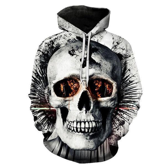 Decaying Skull Hoodie