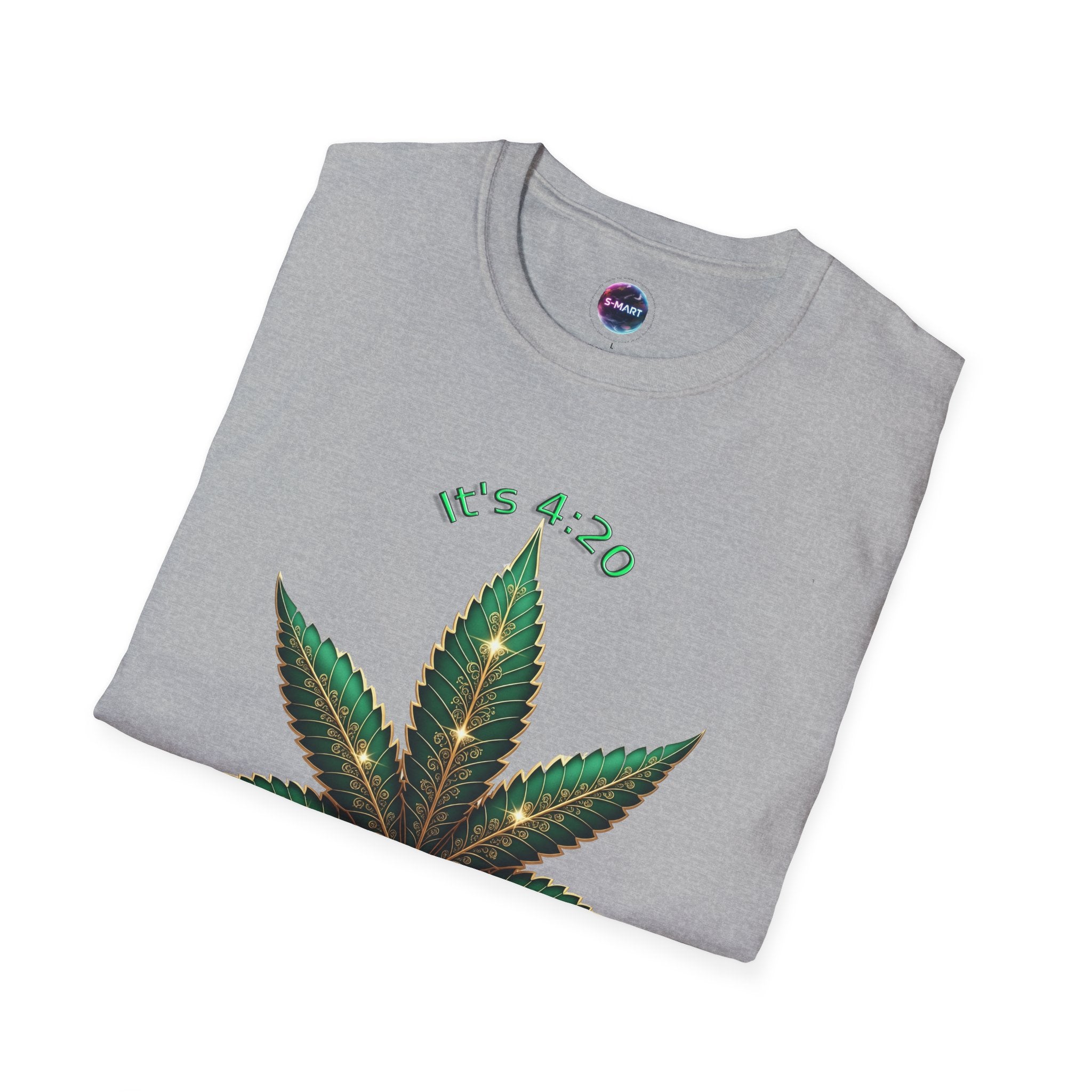 It's 420 Somewhere Vibes Unisex T-Shirt - Perfect for Cannabis Enthusiasts, Gifts, Festivals, Casual Wear, and Celebrations! - S-Mart Shop Smart Treasures