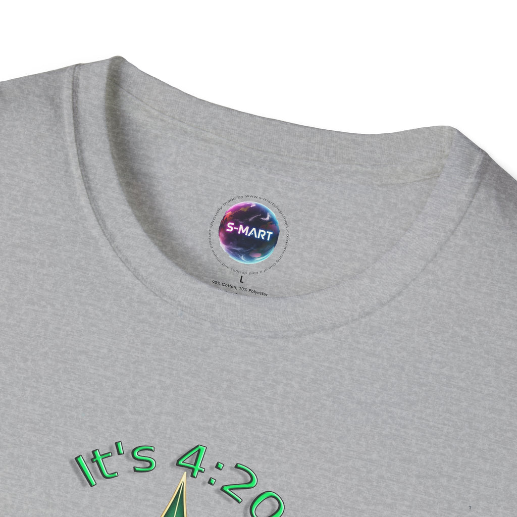 It's 420 Somewhere Vibes Unisex T-Shirt - Perfect for Cannabis Enthusiasts, Gifts, Festivals, Casual Wear, and Celebrations! - S-Mart Shop Smart Treasures