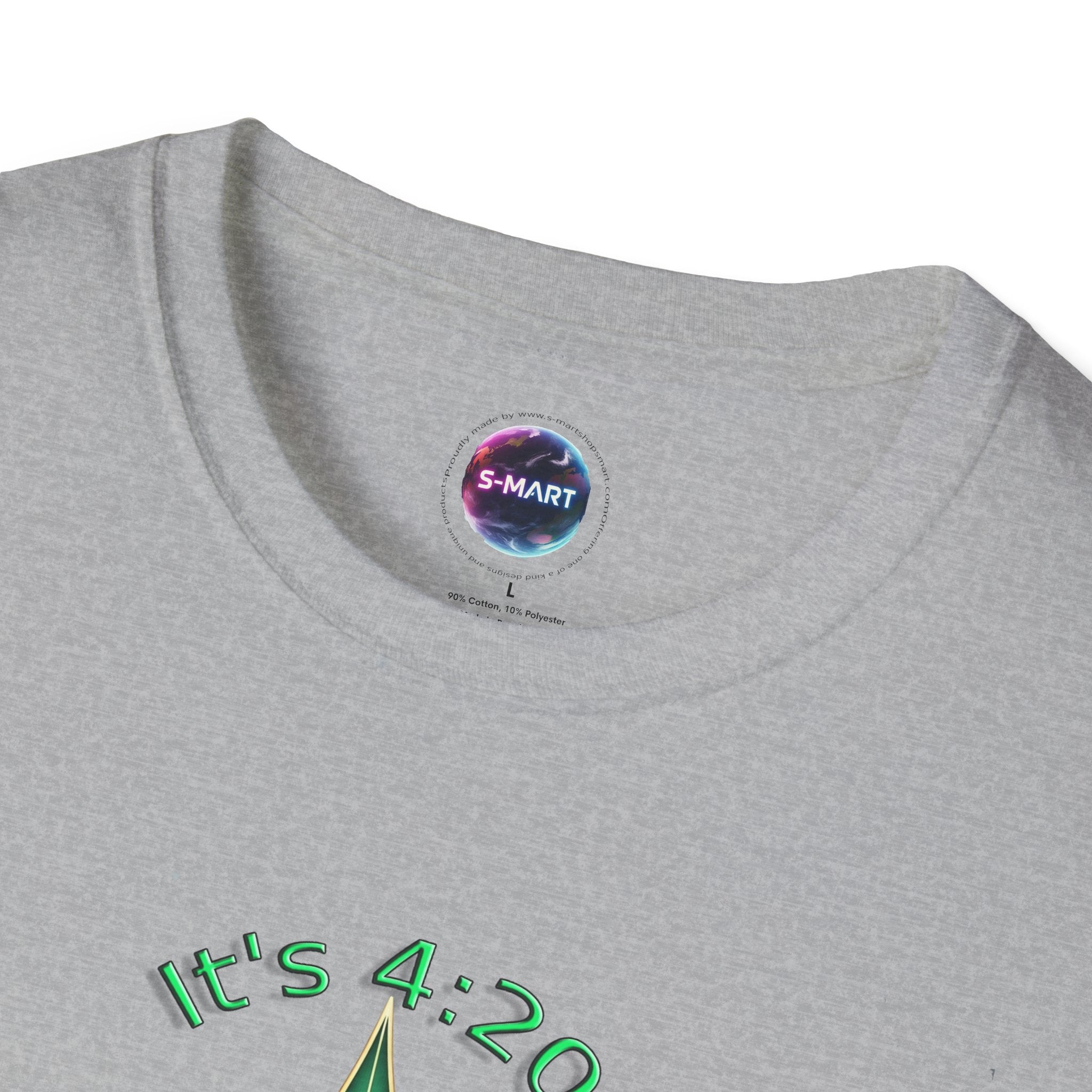It's 420 Somewhere Vibes Unisex T-Shirt - Perfect for Cannabis Enthusiasts, Gifts, Festivals, Casual Wear, and Celebrations! - S-Mart Shop Smart Treasures