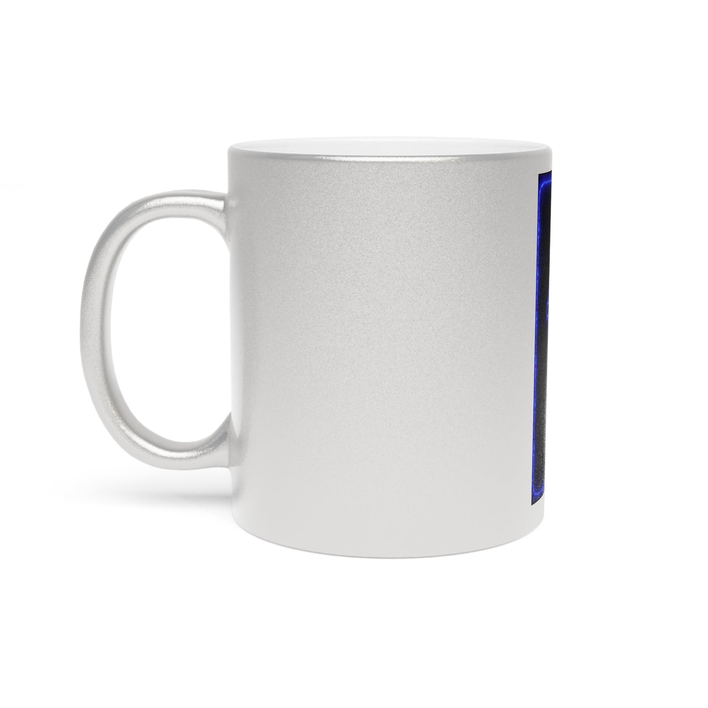 Blue Cross Metallic Mug (Silver\Gold)