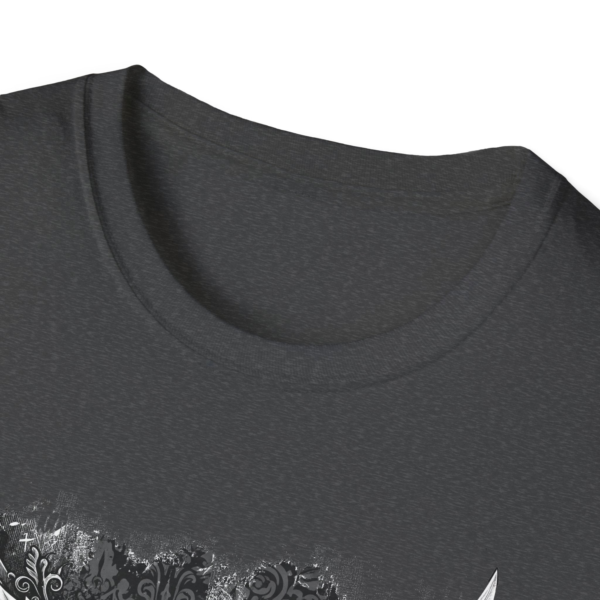 Gothic Winged Skull T-Shirt | Unisex Graphic Tee for Music Lovers, Halloween, Casual Wear, Gift for Him & Her