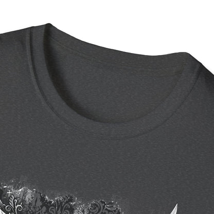 Gothic Winged Skull T-Shirt | Unisex Graphic Tee for Music Lovers, Halloween, Casual Wear, Gift for Him & Her
