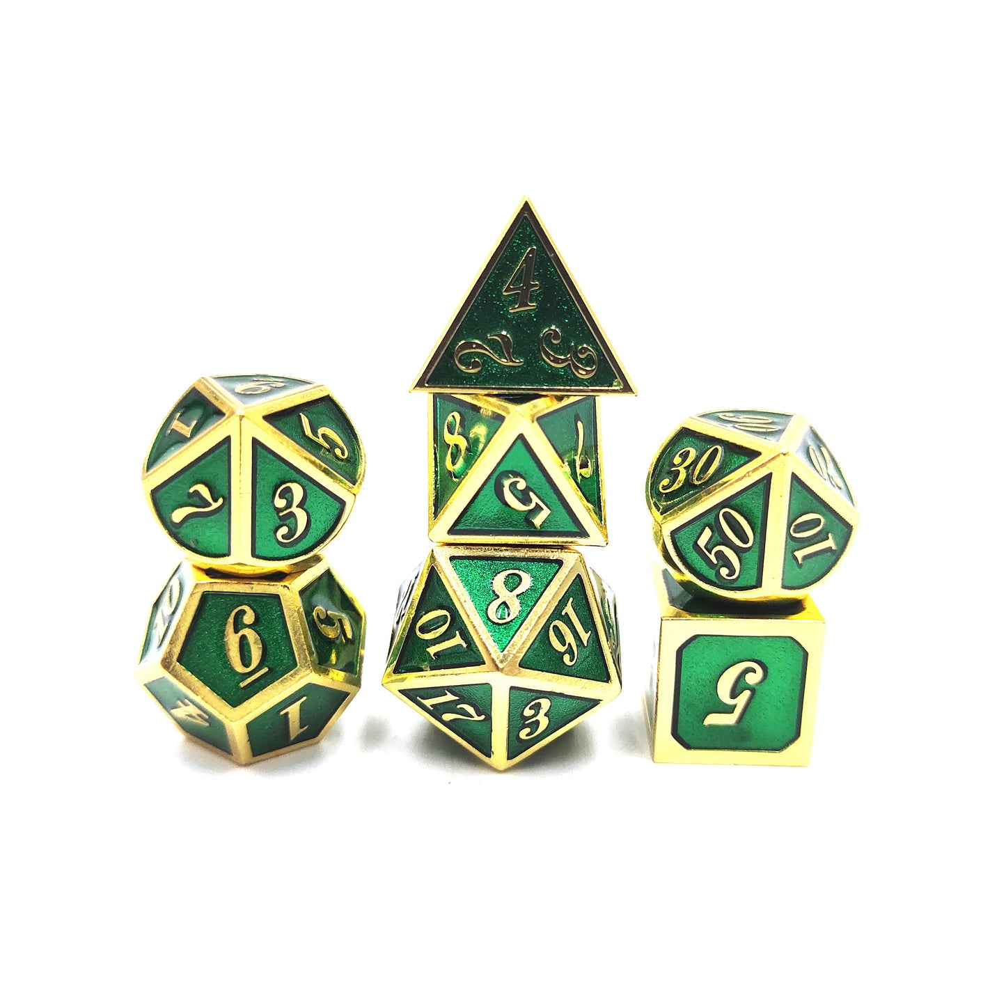 Metal game dice