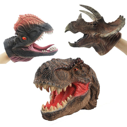 Hand puppet dinosaur gloves