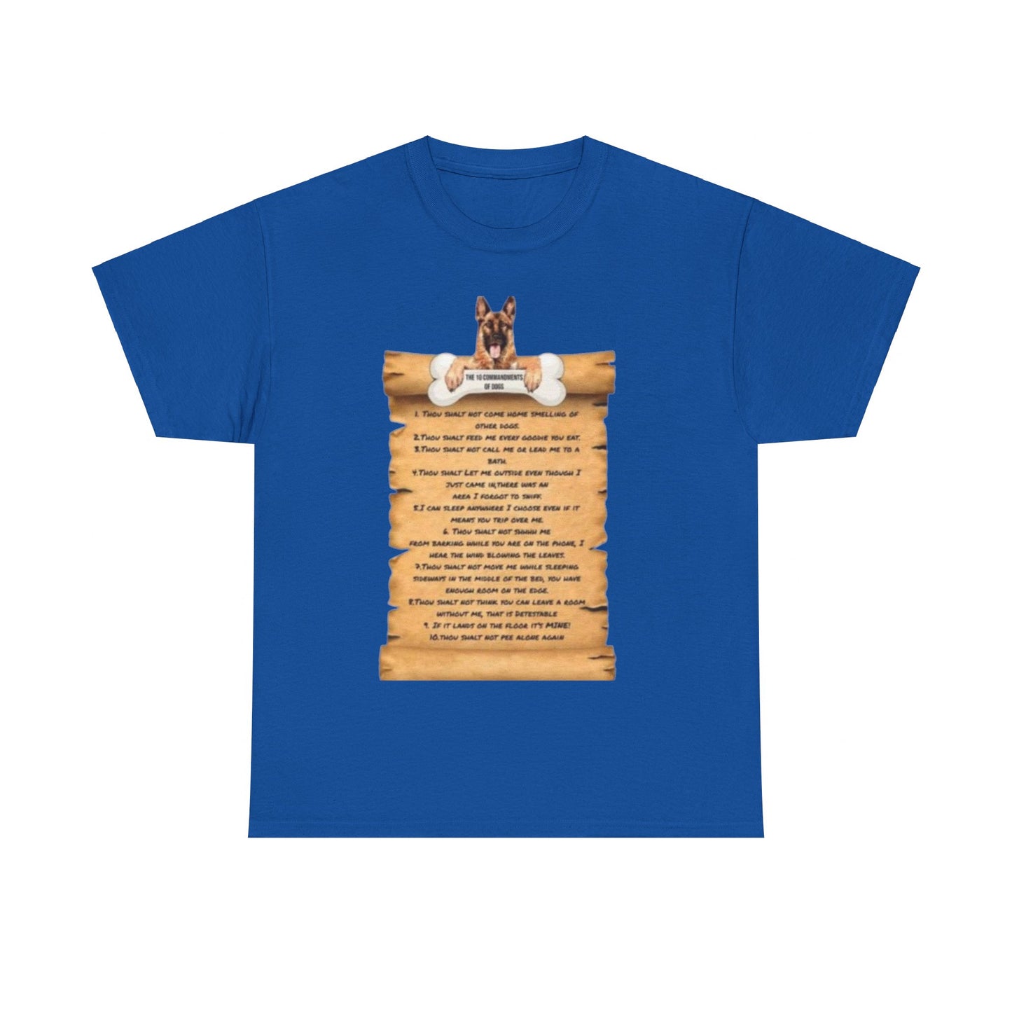 10 commandments Of A Cat Unisex Heavy Cotton Tee