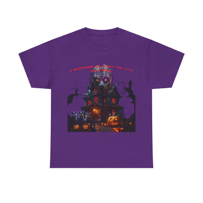 A Nightmare On Friday The 13th Halloween Unisex Heavy Cotton Tee