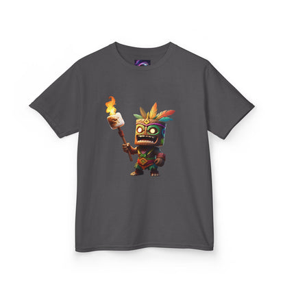 Kids Tiki Toasted Marshmallow Heavy Cotton Tee - Fun & Playful Design for Adventurous Kids