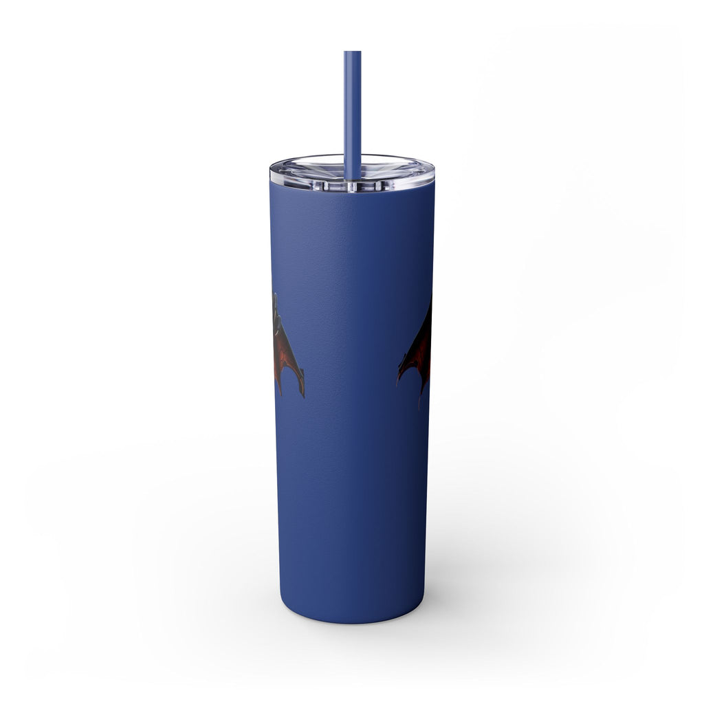 Halloween Gargoyle Skinny Tumbler with Straw, Spooky Drinkware, Perfect for Parties, Fall Decor, Trick or Treat Gifts