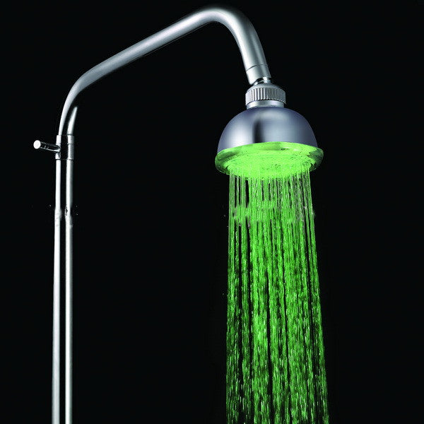 Romantic LED Shower Head Pressurized Water Saving Adjustable 7 Color LED Shower Head Facut Home Bathroom LED Shower Sprinkler