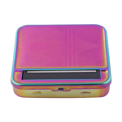 Rainbow Metal Rolling Machine Tobacco Roller Cigarette Case 70mm Manual Tobacco Roller Cigarette Rolling Machine For Smoking