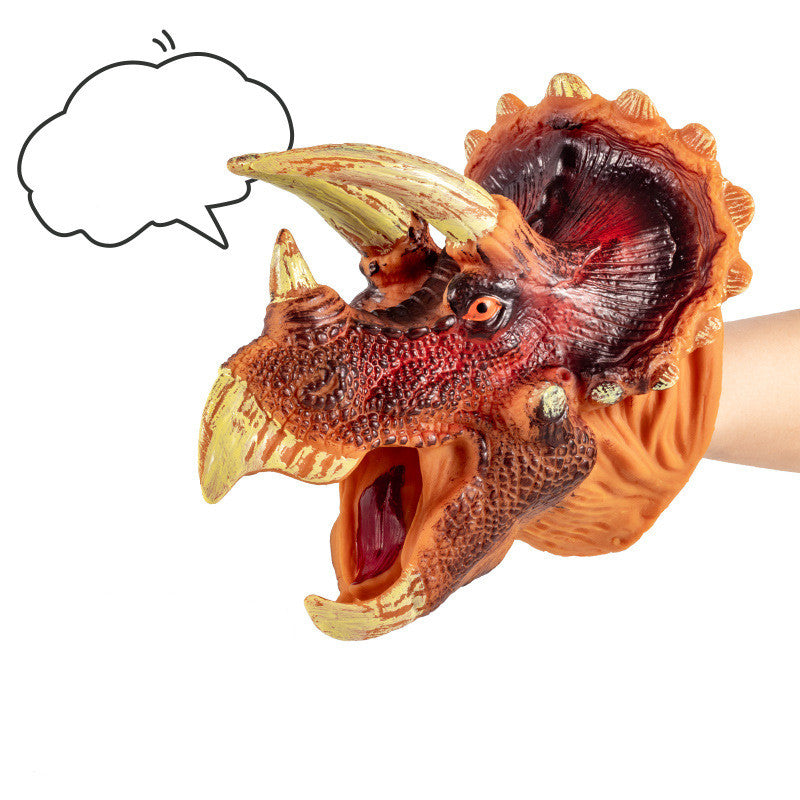 Simulation Soft Rubber Dinosaur Hand Puppet Jurassic