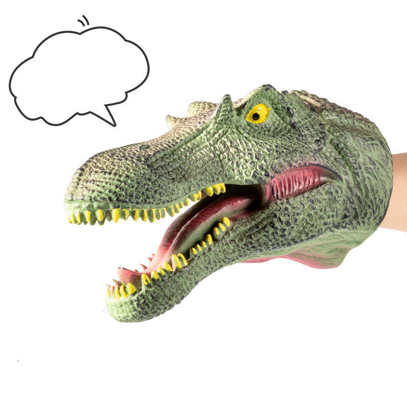 Simulation Soft Rubber Dinosaur Hand Puppet Jurassic