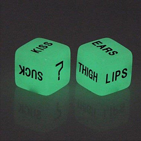 Luminous English Carving Fun Dice