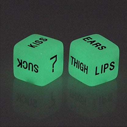 Luminous English Carving Fun Dice