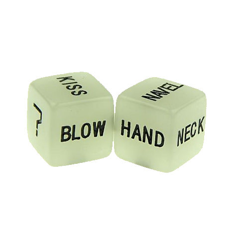 Luminous English Carving Fun Dice