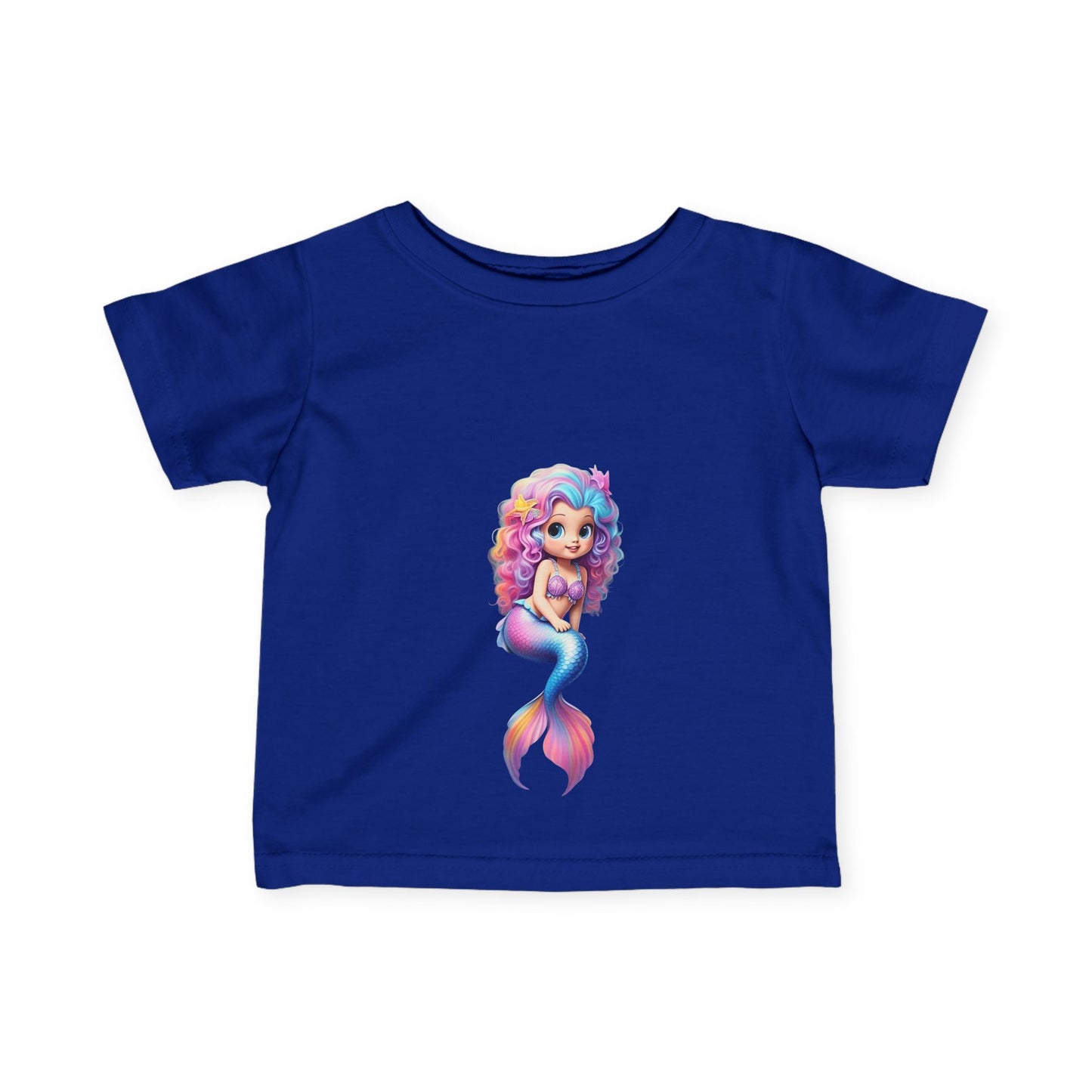 Cute Mermaid Infant Tee - Adorable Baby Shirt with Colorful Design