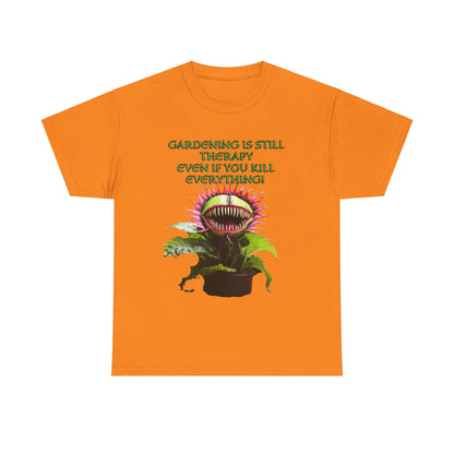 Gardening Is Therapy Unisex Heavy Cotton Tee