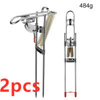 Fishing Rod Holder Spring Automatic Full Stainless Steel Adjustable Sensitivity Folding Fishing Accessories Bracket