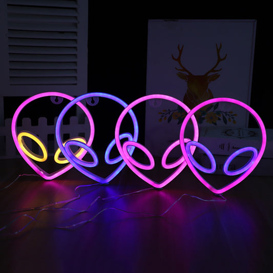 LED Alien Neon Wall Hanging Modeling Lamp