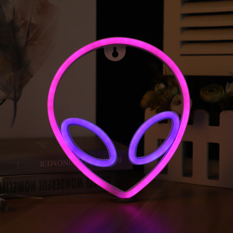 LED Alien Neon Wall Hanging Modeling Lamp