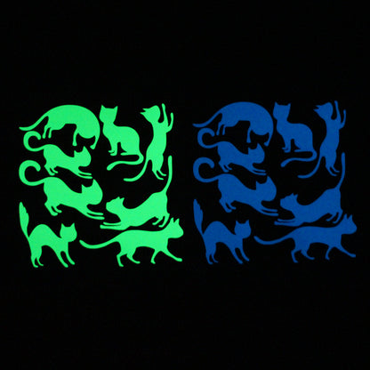 Glow Switch Sticker Game Cat Blue Glow Sticker