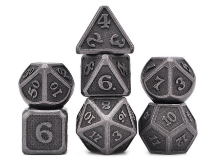 Metal game dice