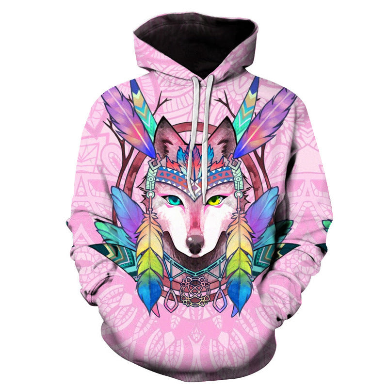 Blue Eyes Liger 3D Digital Printed Men's Hoodie