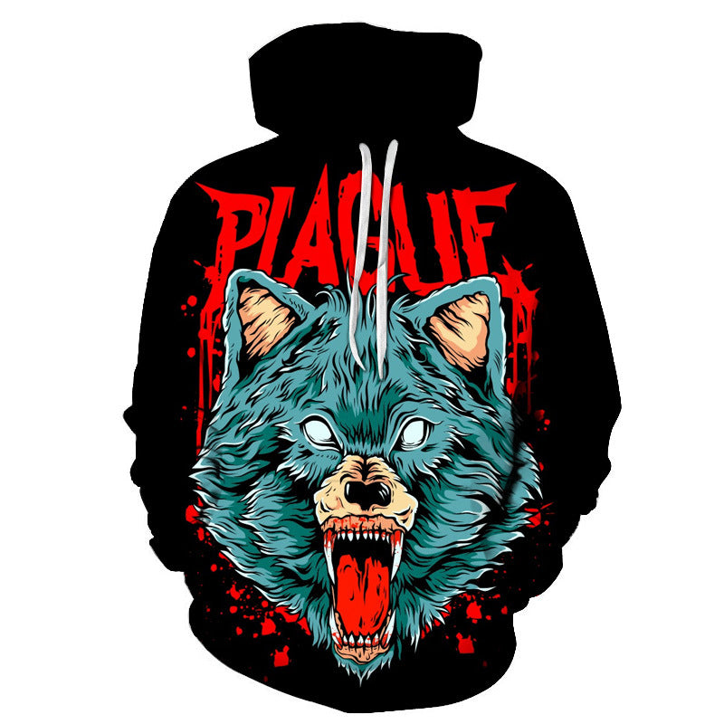 Blue Eyes Liger 3D Digital Printed Men's Hoodie