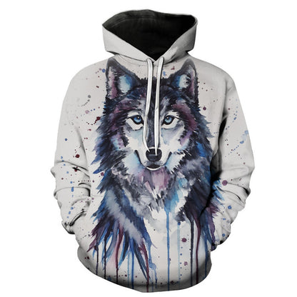 Blue Eyes Liger 3D Digital Printed Men's Hoodie