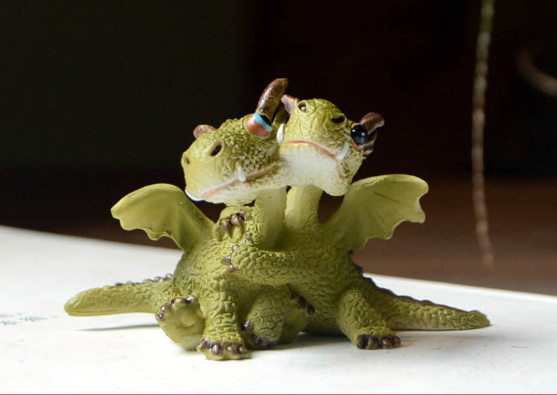 Cartoon Little Dragon Decoration Dinosaur Doll Resin